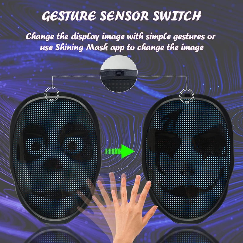 Maschera Intelligente a LED per adulti